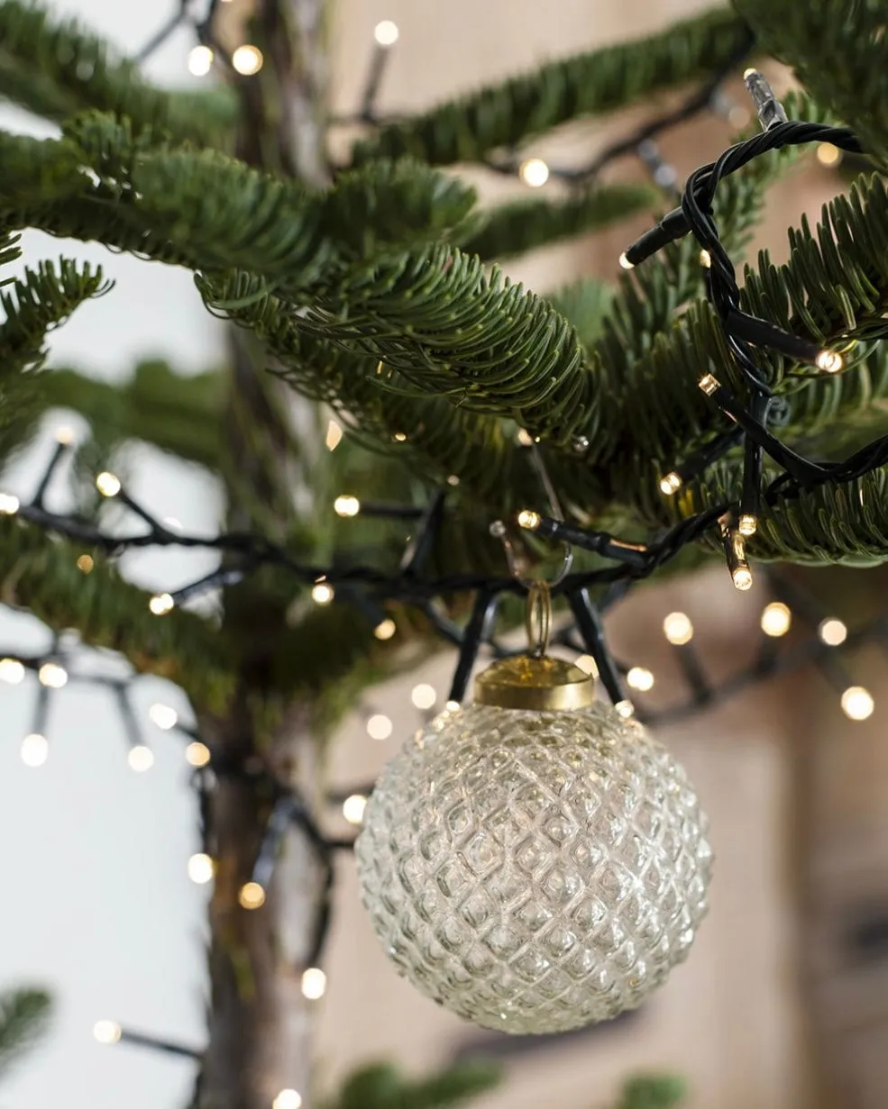 Vintage Clear Ornaments Set of 12