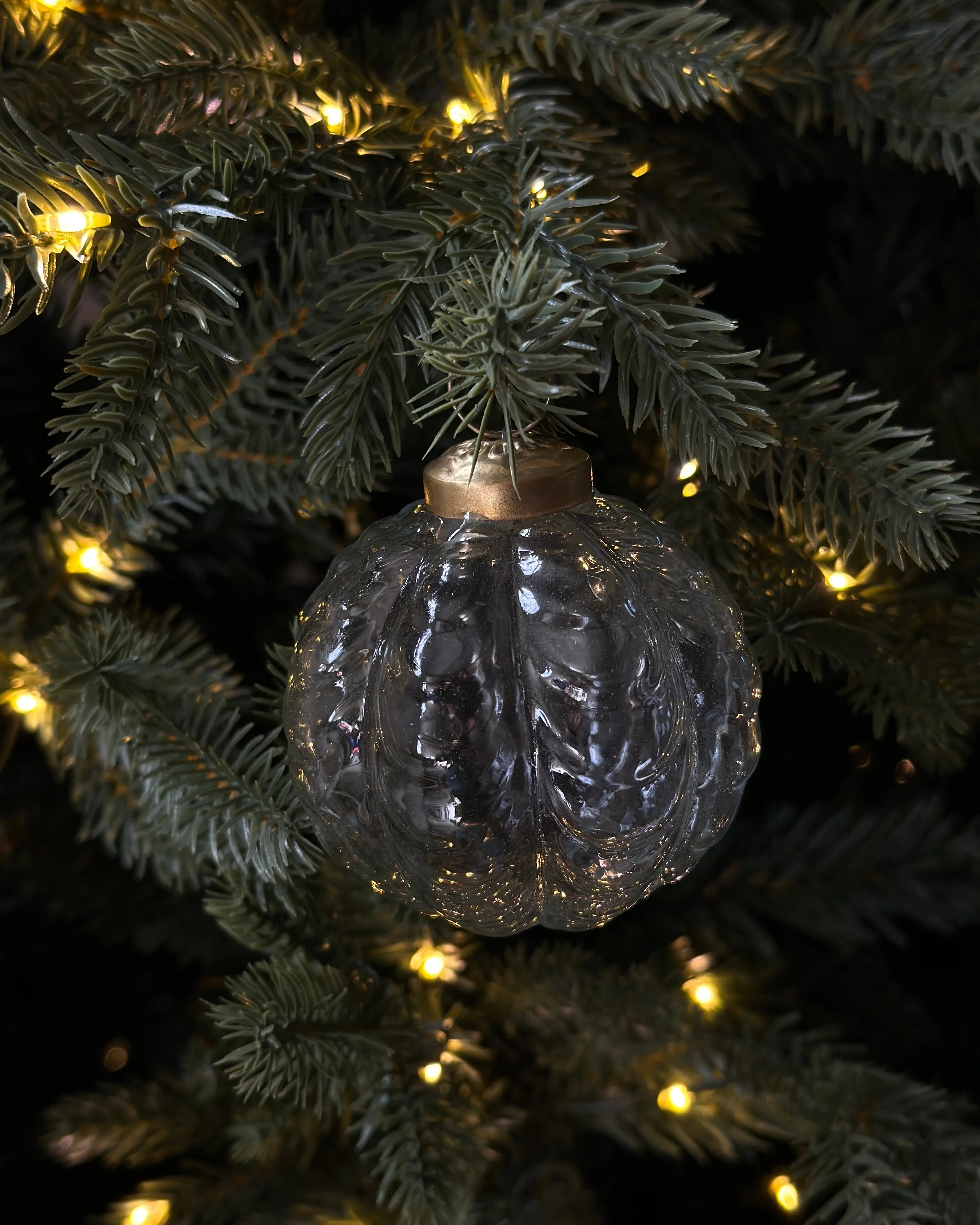 Vintage Clear Ornaments Set of 12
