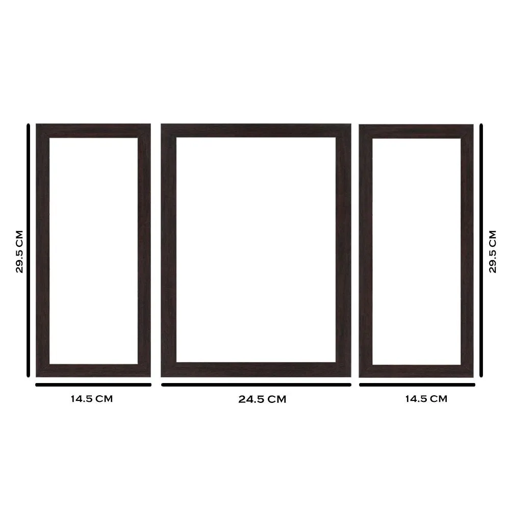 Wens Beautiful Ladies MDF Wall Art (30 cm x 34 cm x 1.5 cm, Set of 3)