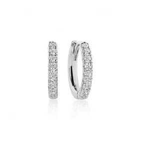 Ellera Medio White Zirconia Earrings - Medium Size
