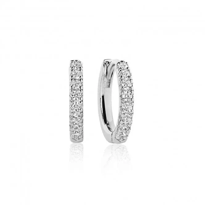 Ellera Medio White Zirconia Earrings - Medium Size