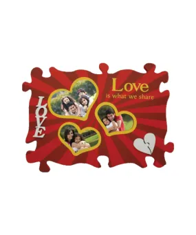 Wooden Collage Photo Frame-3 Photos